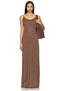 view 1 of 4 Zoey Printed Maxi Dress in Chocolate Combo