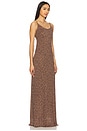 view 2 of 4 Zoey Printed Maxi Dress in Chocolate Combo