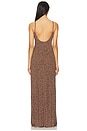 view 3 of 4 Zoey Printed Maxi Dress in Chocolate Combo