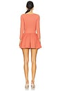 view 3 of 3 x free-est Onda Sleeved Mini Dress In Red Mango in Red Mango