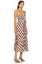 view 2 of 4 Via Midi Dress in Brown Combo Everly