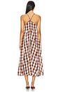 view 4 of 4 Via Midi Dress in Brown Combo Everly