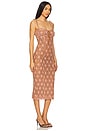 view 2 of 4 Lucinda Lace Midi Dress in Ginger Combo