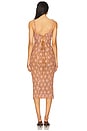 view 3 of 4 Lucinda Lace Midi Dress in Ginger Combo