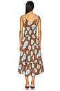 view 3 of 4 Adriel Midi Dress in Nutmeg Combo