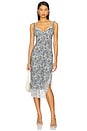 view 1 of 3 x Intimately Fp Party Crasher Midi Slip Dress In Seafoam Combo in Seafoam Combo