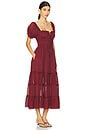 view 3 of 4 Falling Sun Midi Dress in Syrah