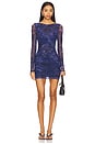 view 1 of 3 Katana Mini Dress in Deep Ocean Combo