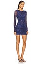 view 2 of 3 Katana Mini Dress in Deep Ocean Combo