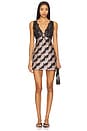 view 1 of 3 Countryside Printed Mini Dress In Black Combo in Black Combo