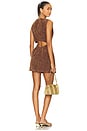 view 3 of 3 Atlas Suede Mini Dress in Chicory Coffee