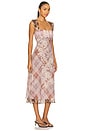 view 2 of 3 Morning Dew Midi Dress in Autumn Combo