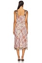 view 3 of 3 Morning Dew Midi Dress in Autumn Combo