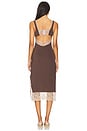 view 4 of 4 x Intimately FP Party Crasher Midi Slip Dress In Mushroom & Double Espresso in Mushroom & Double Espresso