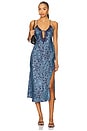 view 1 of 4 Someone Like You Midi Slip Dress in Navy Combo