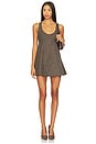 view 1 of 3 Cyd Mini Dress in Espresso Combo