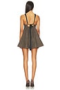 view 3 of 3 Cyd Mini Dress in Espresso Combo