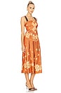 view 2 of 3 Until Dawn Midi Dress in Cinnamon Combo