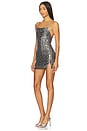 view 2 of 4 Midnight Kiss Mini Slip Dress in Charcoal Combo