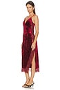 view 2 of 3 Raise A Toast Midi Slip Dress in Garnet Grotto