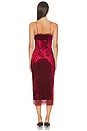 view 3 of 3 Raise A Toast Midi Slip Dress in Garnet Grotto