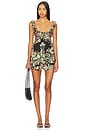 view 1 of 3 Bali Flora Mini Dress In Black Combo in Black Combo