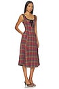 view 2 of 4 Freya Plaid Midi Dress in Cherry Combo