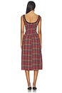 view 3 of 4 Freya Plaid Midi Dress in Cherry Combo