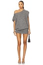 view 1 of 5 MINI VESTIDO SUÉTER TALIA in Castle Grey Combo