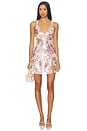 view 1 of 4 x Intimately Dazzle Me Sequin Jacquard Dress In Blush Pink Combo in Blush Pink Combo