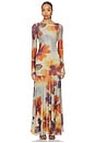view 1 of 3 Sunnei Maxi Dress in Sunrise Combo
