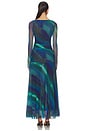 view 3 of 3 Sunnei Maxi Dress in Deep Ocean Combo