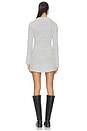 view 3 of 3 Milena Mini Dress in Grey Heather Combo