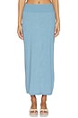 view 4 of 8 x free-est Isabella Sweater Skirt Set In Dust Blue in Dust Blue