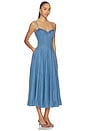 view 2 of 3 ROBE MI-LONGUE FREE PEOPLE ANOTHER SEASON in Boardwalk Blue