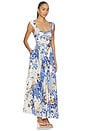 view 2 of 3 ROBE MAXI FREE PEOPLE SASHA in Porcelain Combo