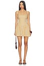 view 1 of 4 MINIVESTIDO LAUREL PLAID in Neutral Combo