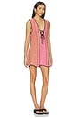 view 2 of 4 ROBE COURTE AMALFI in Pink Pop Combo