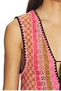 view 4 of 4 ROBE COURTE AMALFI in Pink Pop Combo