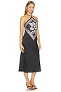 view 2 of 3 VESTIDO MIDI CITRINE in Raven Combo