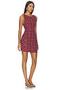 view 2 of 4 Atlas Plaid Mini Dress in Cocoa Plum Combo