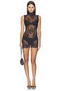 view 1 of 4 MINIVESTIDO SLIP ONE MORE TIME  in Black