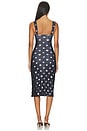 view 5 of 5 Not Your Baby Midi Printed Slip Dress in Black Polka Dot Combo