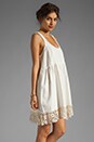 view 3 of 6 Linen Babydoll Dress in Ivory