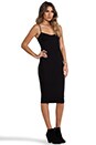 view 3 of 5 Tea Length Seamless Slip Dress in Black
