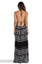 view 3 of 5 Printed Triangle Top Maxi Dress in Black Combo