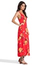 view 2 of 5 Printed Maxi Slip Dress in Red Combo