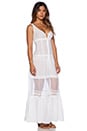 view 2 of 3 Victoria Button Front Maxi in White