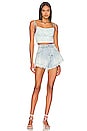 view 4 of 4 ДЖИНСОВЫЕ ШОРТЫ FREE PEOPLE HARLIE in Mirage Fray Blue