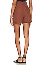 view 3 of 4 Calla Linen Trouser Short in Spiced Pecan